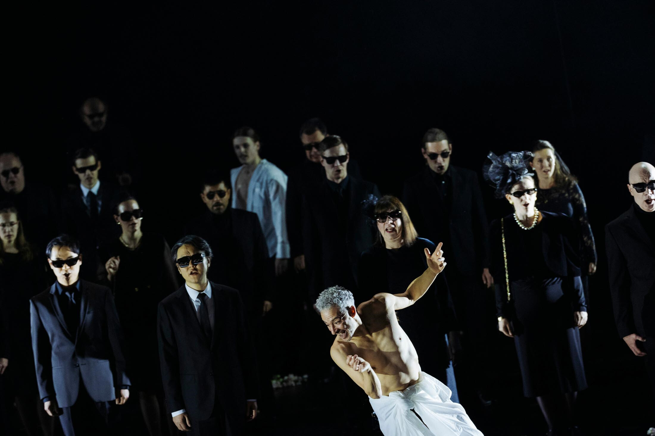 Blick auf die Bühne Don Gio­vanni/­Re­qui­em